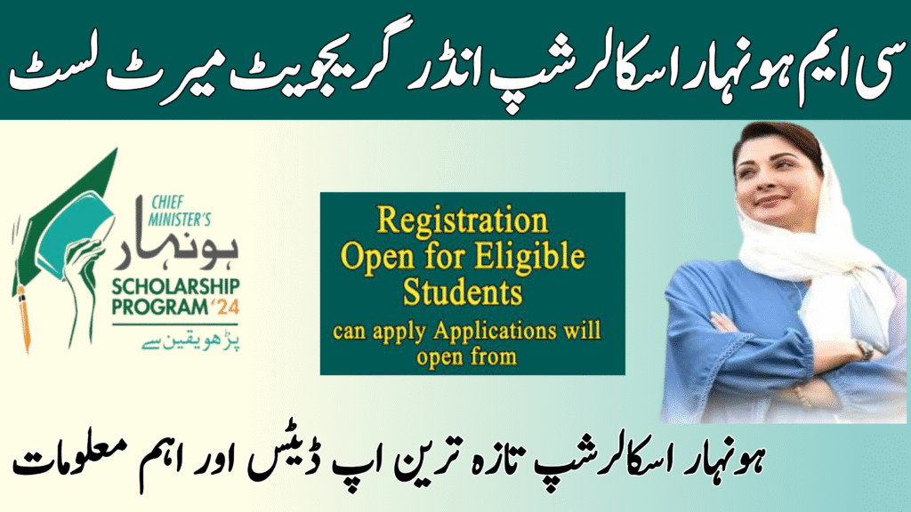 CM Honhaar Scholarship Undergraduate