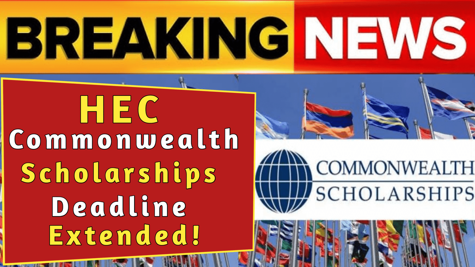 Deadline for Commonwealth Scholarships